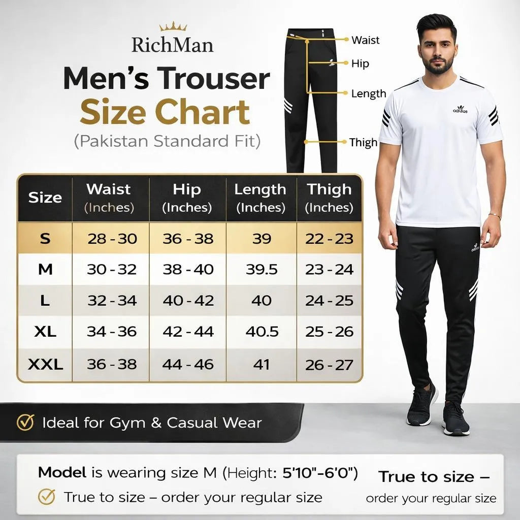 Men "Positive" Printed Tracksuit Black White Slim Fit
